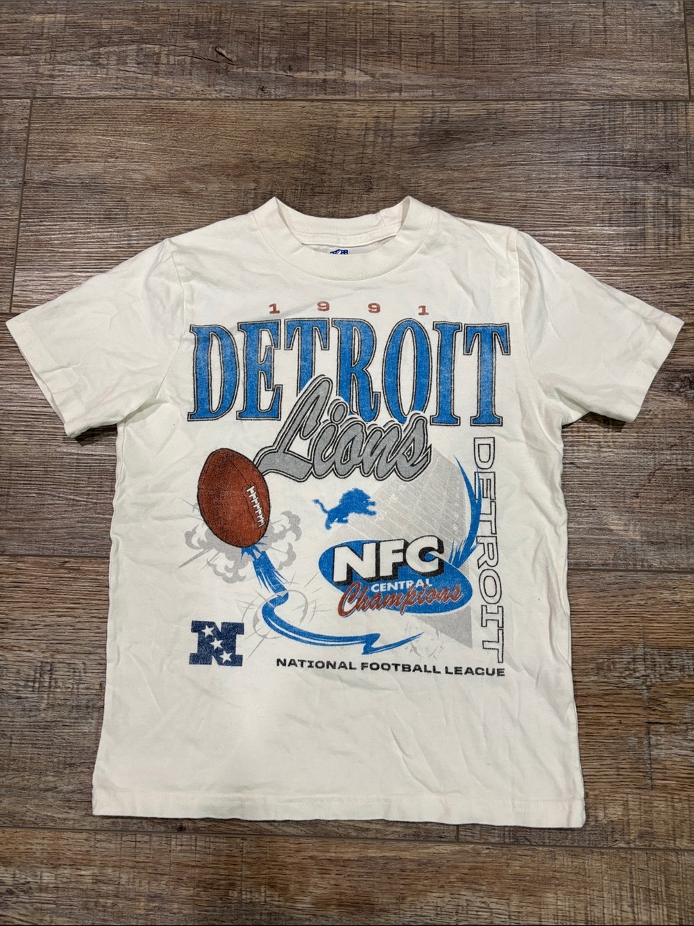 Abercrombie kids boys Detroit Lions T-shirt, size 11/12